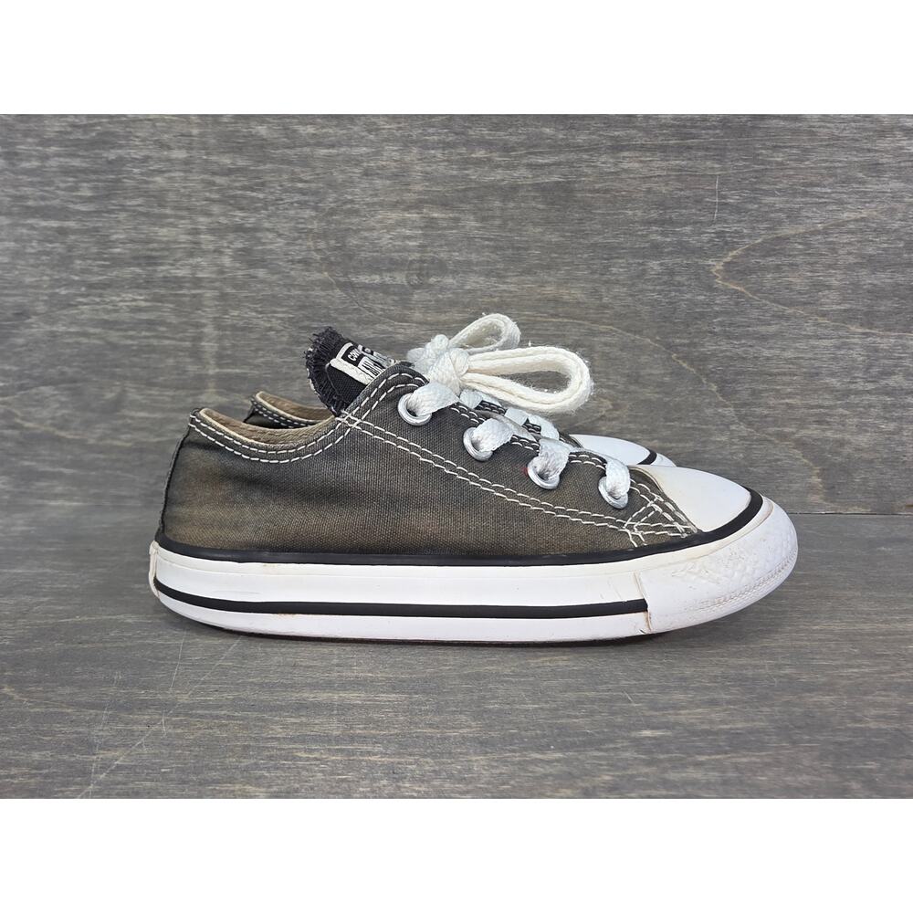 Converse Chuck Taylor All Star Low Ox Charcoal Grey Shoes Size 8 Infants